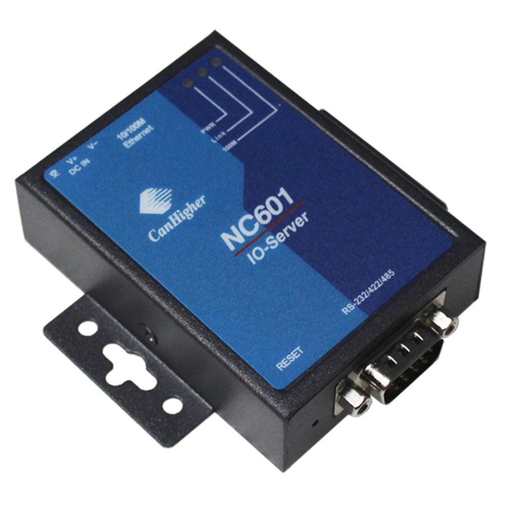 CanHigher NC601B Port Serial Device Server,10/100 Ethernet, RS232/RS485/RS422, DB9 Male