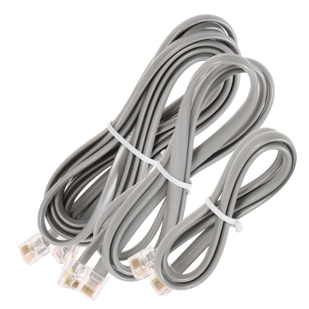 Gadpiparty Sturdy Phone Cord Kit 3pcs Flat Extension Cord Phone Cable