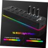 Angoily USB Hub Ports High-Speed USB Extension Adapter for Laptops Power Supply Port Led Indicator Stylish Design for Gaming view 4