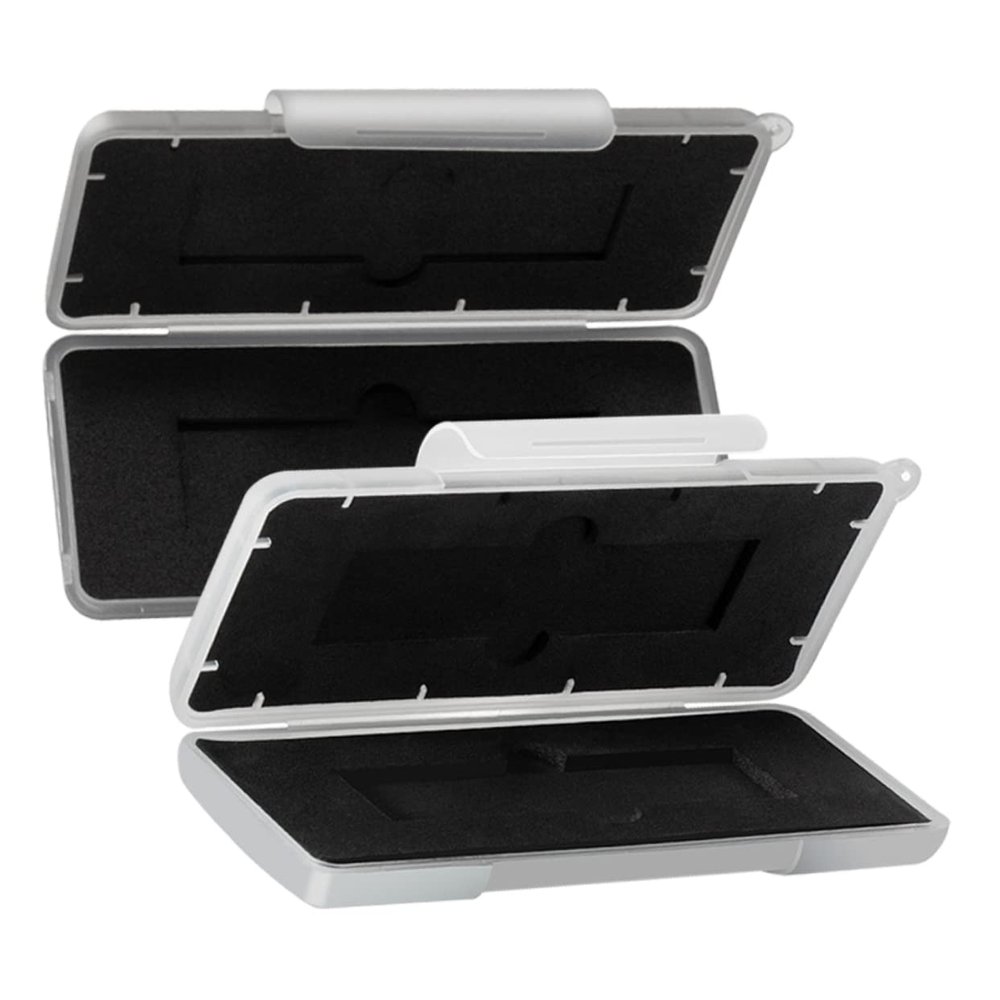 Angoily Sturdy Ssd Enclosure 2 Hard Drive Cases Ssd Protective Box Soft Foam Liner Waterproof Dustproof Pc Case Accessories Computer Accessories