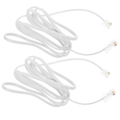 UPKOCH 2pcs Converter Adapter Telephone to Ethernet Cable Extension for Analog Phone and Fax and Easy and Play Connection
