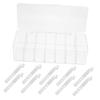 Angoily Cable Management Box Cord Organizer Box Earphone Organizing Multi-grid Storage Holder Charger Holder for Home view 1