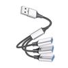Gadpiparty Multi-Function USB Splitter Cable 1 Male to 3 Female USB Power Splitter view 1