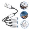 Gadpiparty Multi-Function USB Splitter Cable 1 Male to 3 Female USB Power Splitter view 4