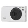 4K Digital Camera 56MP with Autofocus, 16x Digital Zoom, Anti Shake, 2.4 Inch Display, Rechargeable Compact Camera with Fill Light (Silver) view 2