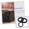 HOMSFOU 3pcs Cassette Tape Recorder Belts Replacement Rubber Drive Belts High Strength Wear Resistant view 2