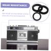 HOMSFOU 3pcs Cassette Tape Recorder Belts Replacement Rubber Drive Belts High Strength Wear Resistant view 3