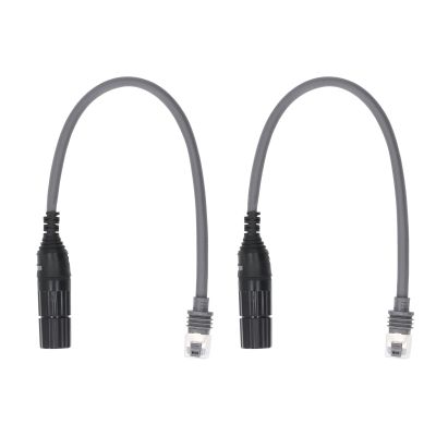1 Pair SPX Male to RJ45 Adapter, RJ45-1 RJ-2 Cable RJ45 Female Connectors,Watertight Ethernet Adapter for Gen 3 V3 Rectangular Satellite Cable Extension