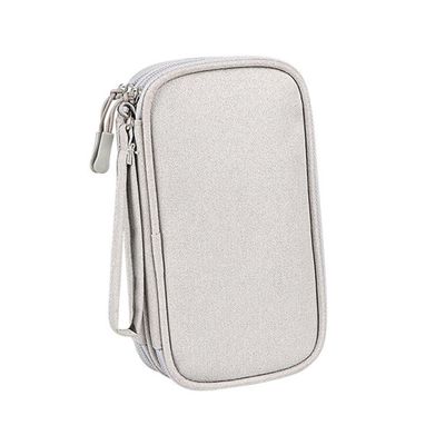 HOMSFOU Portable Electronics Organizer Travel Cable Organizer Bag Earphone Bag