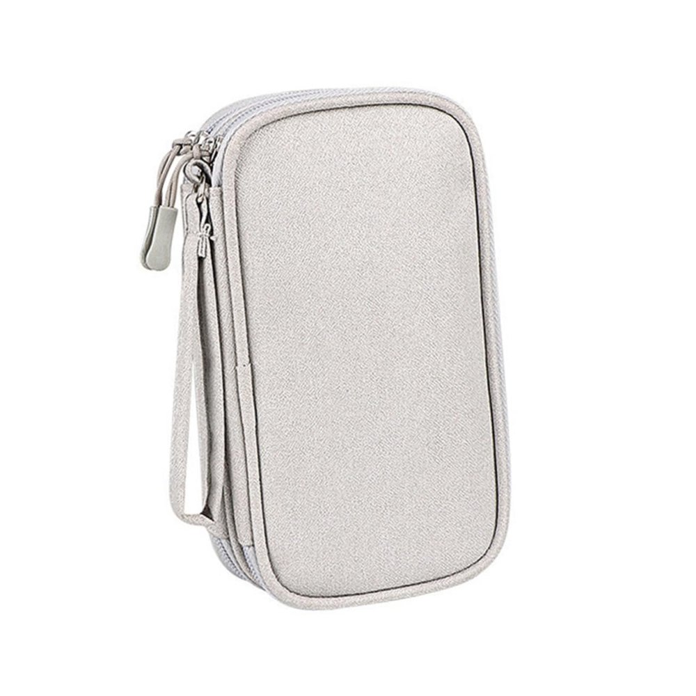 HOMSFOU Portable Electronics Organizer Travel Cable Organizer Bag Earphone Bag