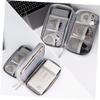 HOMSFOU Portable Electronics Organizer Travel Cable Organizer Bag Earphone Bag view 3