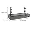 HOMSFOU Desk Cable Tray Under Desk Cord Holder Wire Organizer Cable Management Storage view 2