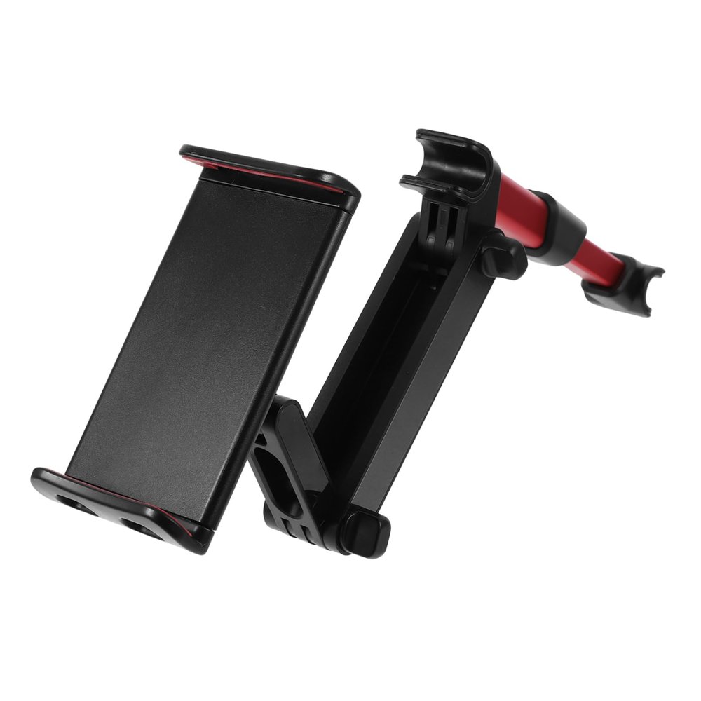 HOMSFOU Sturdy Car Headrest Tablet Stand Adjustable Aluminum Alloy Phone Holder for Back for Tablets and Smartphones for Road Trips and Travel