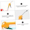 HOMSFOU 2pcs High Pressure Pneumatic Air Blower Gun for Car Dust Cleaning Portable Dust Collector Tools Long Short Orange Efficient Lightweight Easy to Use view 3