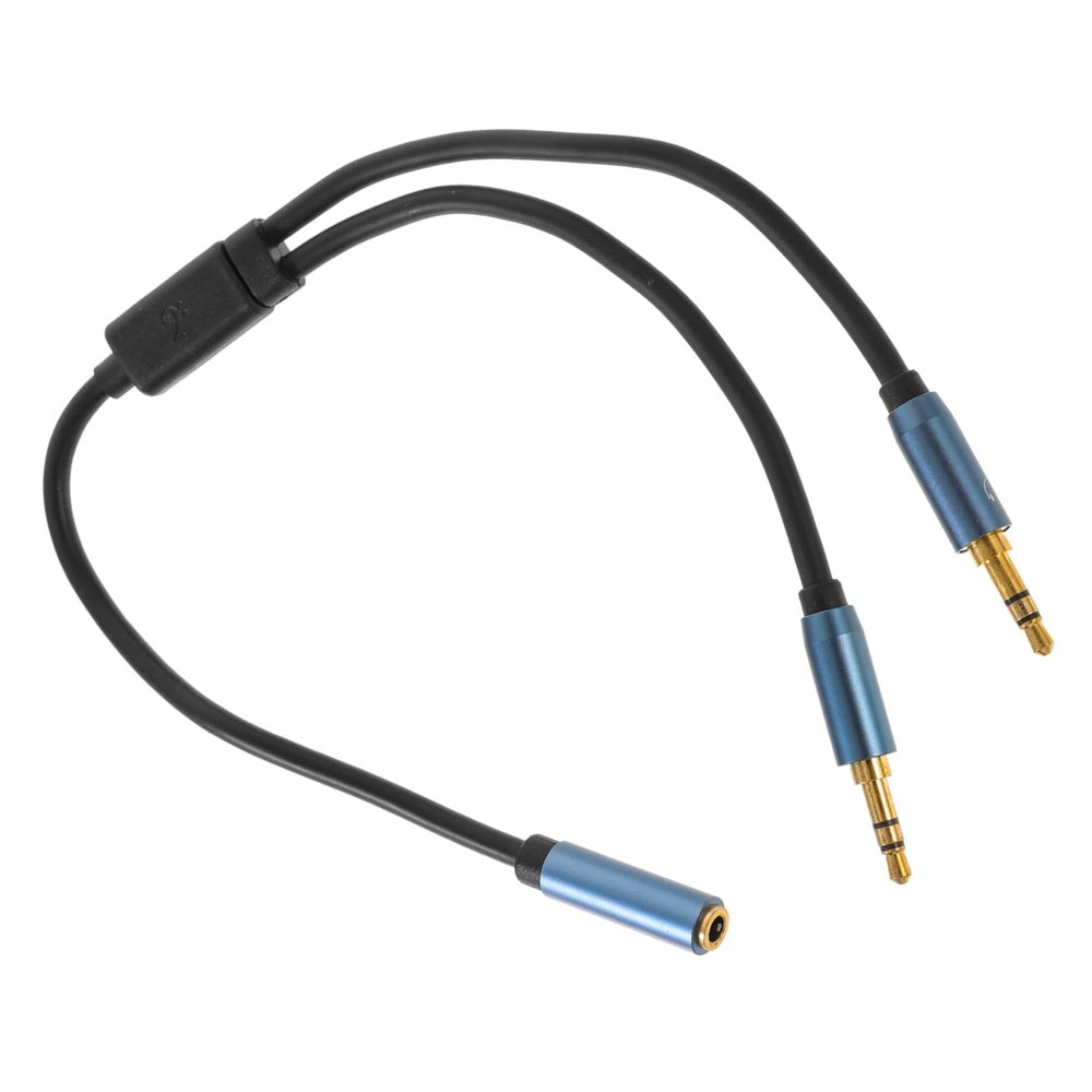 HOMSFOU 1pc Earphone y Splitter Cable Adapter Audio Connector for Headphones and Microphones Compact Dual Jack Converter for Laptop Lightweight and Portable Audio