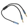 HOMSFOU 1pc Earphone y Splitter Cable Adapter Audio Connector for Headphones and Microphones Compact Dual Jack Converter for Laptop Lightweight and Portable Audio view 1
