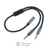 HOMSFOU 1pc Earphone y Splitter Cable Adapter Audio Connector for Headphones and Microphones Compact Dual Jack Converter for Laptop Lightweight and Portable Audio view 2