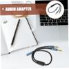 HOMSFOU 1pc Earphone y Splitter Cable Adapter Audio Connector for Headphones and Microphones Compact Dual Jack Converter for Laptop Lightweight and Portable Audio view 3
