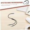 HOMSFOU 1pc Earphone y Splitter Cable Adapter Audio Connector for Headphones and Microphones Compact Dual Jack Converter for Laptop Lightweight and Portable Audio view 4
