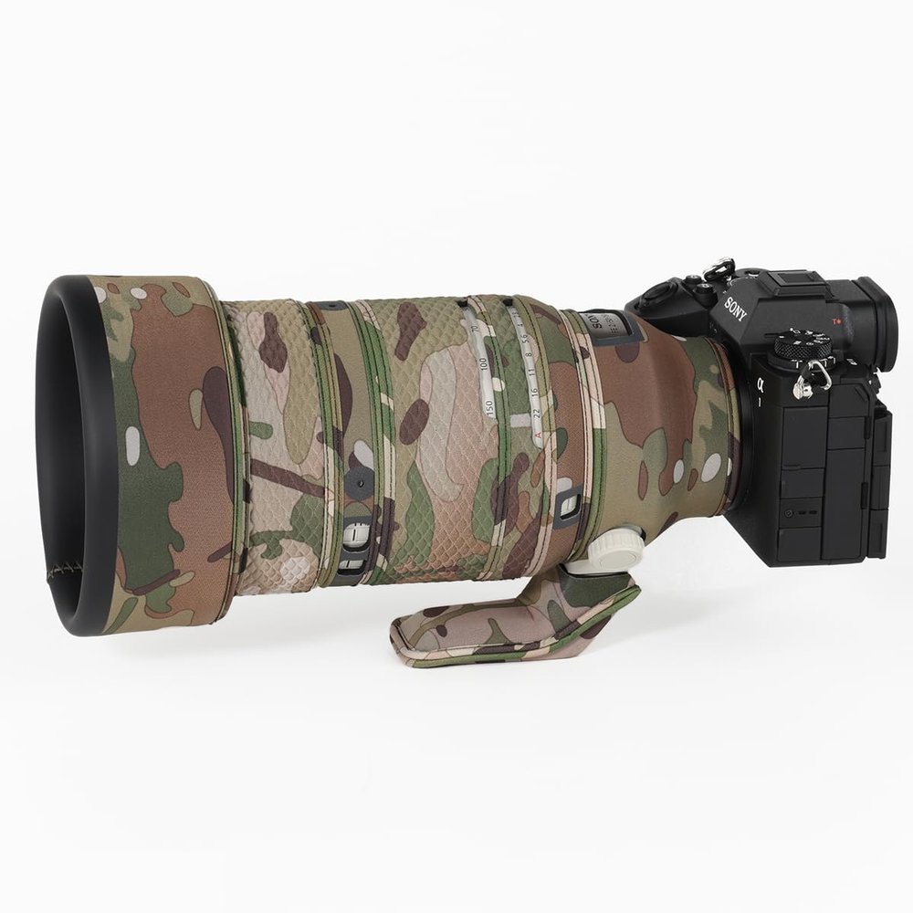CHASING BIRDS Lens Camouflage Waterproof Coat for Sony FE 135mm F1.8 GM Rainproof Lens Protective Cover Version IV (Desert Camouflage)