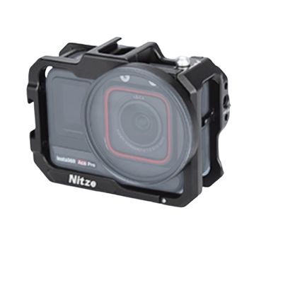 camera Cage for Insta360 Ace Pro 2, Nitze Cage for Ace Pro/Ace, with 52mm Filter Adapter Ring