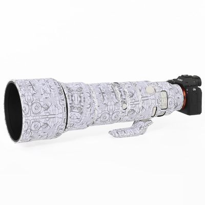CHASING BIRDS Lens Camouflage Waterproof Coat for Sony FE 600mm F4 GM OSS Rainproof Lens Protective Cover Version IV (Electric White, with 2.0X TC (SEL20TC))