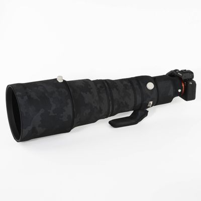 CHASING BIRDS Lens Camouflage Waterproof Coat for Sony FE 600mm F4 GM OSS Rainproof Lens Protective Cover Version IV (Shadow Black, with 1.4X TC (SEL14TC))