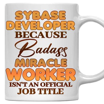 MONIZILUCKY Sybase Developer Mug, Gift For Sybase Developer