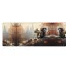 This Cute Gray Squirrel Keyboard and Mouse pad, 12x31.5 inches in Size, is Designed for Computers, Consoles, Offices, and is Also Suitable for Games and Study. view 1