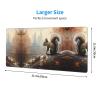 This Cute Gray Squirrel Keyboard and Mouse pad, 12x31.5 inches in Size, is Designed for Computers, Consoles, Offices, and is Also Suitable for Games and Study. view 3