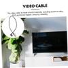 Toyvian 8K Right Angle Video Cable Male to Male High Definition Connector for Monitors PCs and TVs Short PC Accessory for Gaming and Streaming view 3