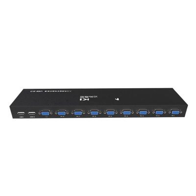ZOZ03Y0 8 Port Smart KVM Switch Manual Key Press VGA USB Wired Remote Extension Switcher 1U Console with Original Cable 801UK-L(5M)