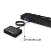 ZOZ03Y0 8 Port Smart KVM Switch Manual Key Press VGA USB Wired Remote Extension Switcher 1U Console with Original Cable 801UK-L(5M) view 3
