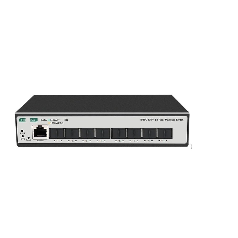 ZOZ03Y0 8 10-gigabit SFP+ Ports L3 Managed Network Switch Support DHCP and Dynamic Routing Support VLAN Division and Port Aggregation(OM-S508CL-12S)