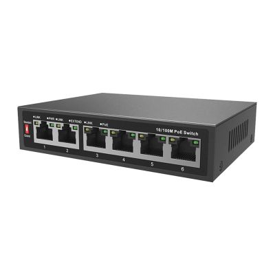 ZOZ03Y0 Commercial Grade 6-Port 100Mbps BT POE Switch 4 * 100M RJ45 (BT) Interface unmanaged Ethernet Switch