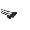 1pc DC 5521 T to 3-Port 4Pin Cooler Cooling Fan Splitter 12V Adapter Converter Power Supply Cable for PC view 3