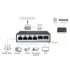 ZOZ03Y0 4 * 2.5G+2 * 10G SFP+ Web Smart Switch,6-Ports Intelligent Switch L2- Web Device, hosted Switch view 4