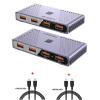 ZOZ03Y0 USB3.0 KVM Switch Adapter 2 in 4 Out USB Switch KVM Switcher on PC Laptop for Printer Keyboard Mouse U Disk Sharer Controller(4 Computers) view 2