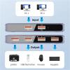 ZOZ03Y0 USB3.0 KVM Switch Adapter 2 in 4 Out USB Switch KVM Switcher on PC Laptop for Printer Keyboard Mouse U Disk Sharer Controller(4 Computers) view 4