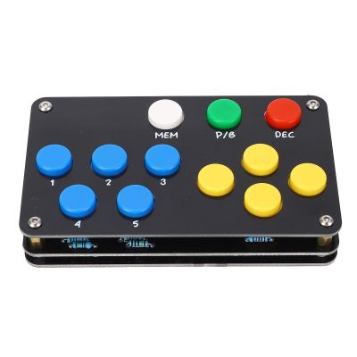 12 Keys Remote Control Keypad for FT DX5000MP, 5 Memory Channels External Control Keypad with DEC, P, B, MEM, CURSOR Buttons
