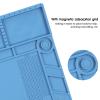 Silicone Repair Mat,Electronics Repair Mat Large Double Layer Antistatic with Magnetic Phone Maintain Insulation Pad view 3
