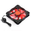 120mm Computer Case Fan, Ultra Quiet High Performance LED Streamer 3 Wire 15 Light Cooling Fan PC Accessory DIY (15 Lights red) view 2