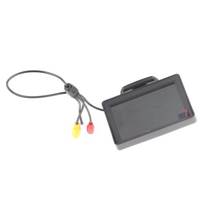 4.3 Inch Rear View Camera Monitor,Color LCD Display Rear View Backup Camera Crystal Clear Image Stable Wireless Signal Easy Installation for Car SUV Van