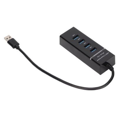 4 Port USB 3.0 Hub,Ultra Slim Portable Data Hub High Speed Propagation Protect USB Adapter Keyboard Mouse Adapter Compatible with Notebook PC Printer