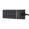 4 Port USB 3.0 Hub,Ultra Slim Portable Data Hub High Speed Propagation Protect USB Adapter Keyboard Mouse Adapter Compatible with Notebook PC Printer view 2