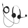 LICAEVEY Telephone Headset, Noise Reduction 3.5mm Straight Head Customer Service Headphone with Mic HandsFree Binaural Headset for VOIP Phones Call Center view 1