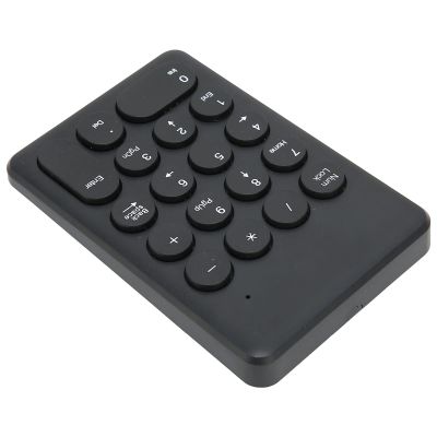 LICAEVEY 18 Keys Wireless Numeric Keyboard,2.4GHz Numeric Keyboard Ergonomic Tilt Design Table Signal Mini Numeric Keypad (Black)