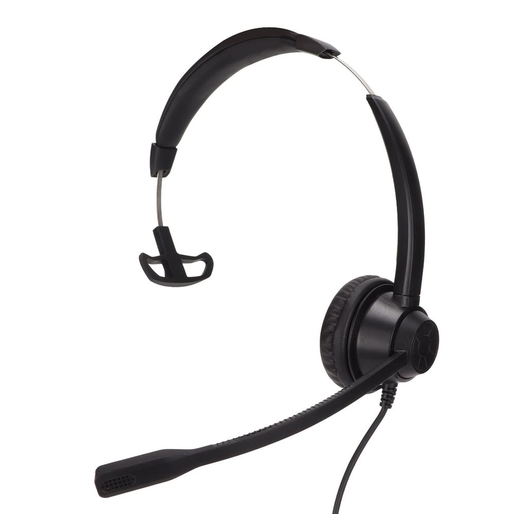 Corded Business Headphone,RJ9 Plug Customer Service Headset Fixed Line VOIP Phone Headset with Noise Cancelling Mic for Telemarketing Call Center