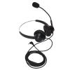 LICAEVEY 2.5mm Telephone Headset, Binaural Customer Service Headphones with HD Mic Fixedline VOIP Phone Headphones for Office Call Center, Teleconferencing, Customer Service view 4