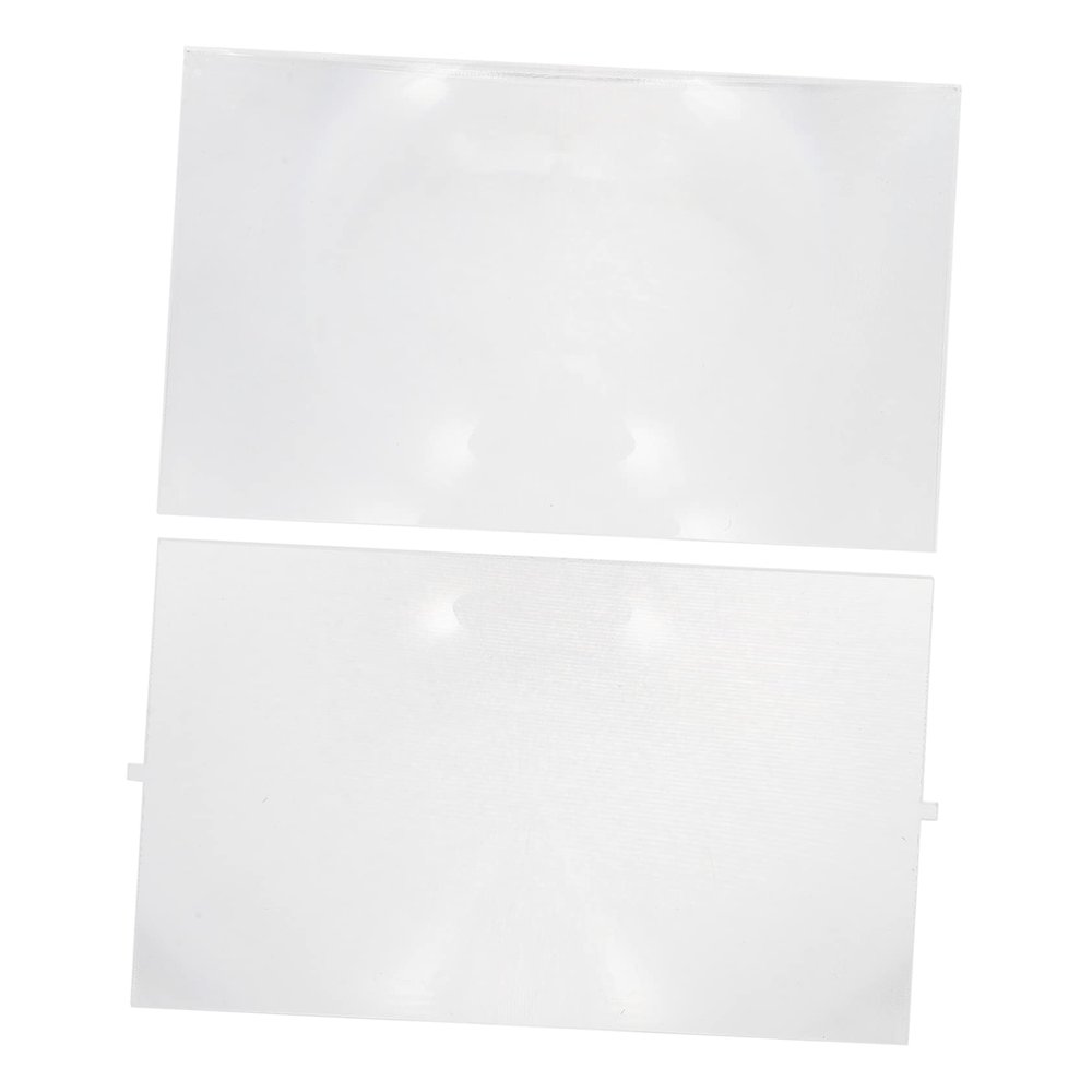 Healeved 2pcs High Transmission Fresnel Lens for Projector Optical Experiment Tool High-Definition Imaging Safe Pmma Material for Reliable Performance